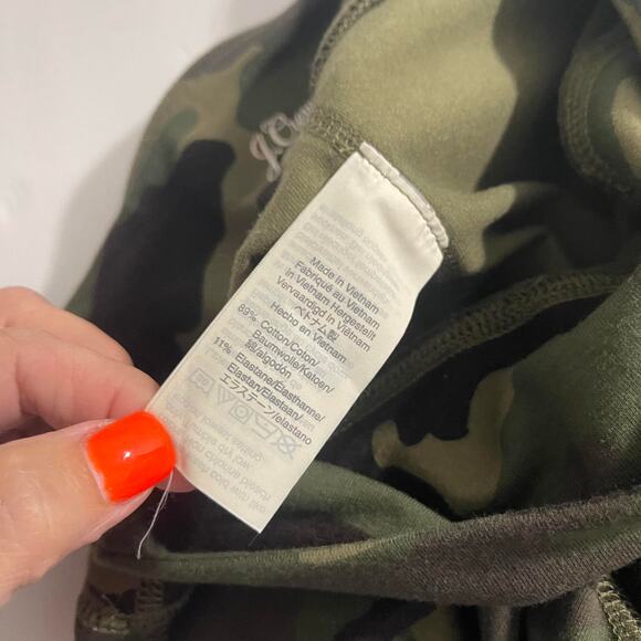 J. Crew leggings size small camo camouflage green  athletic athleisure - Picture 7 of 13